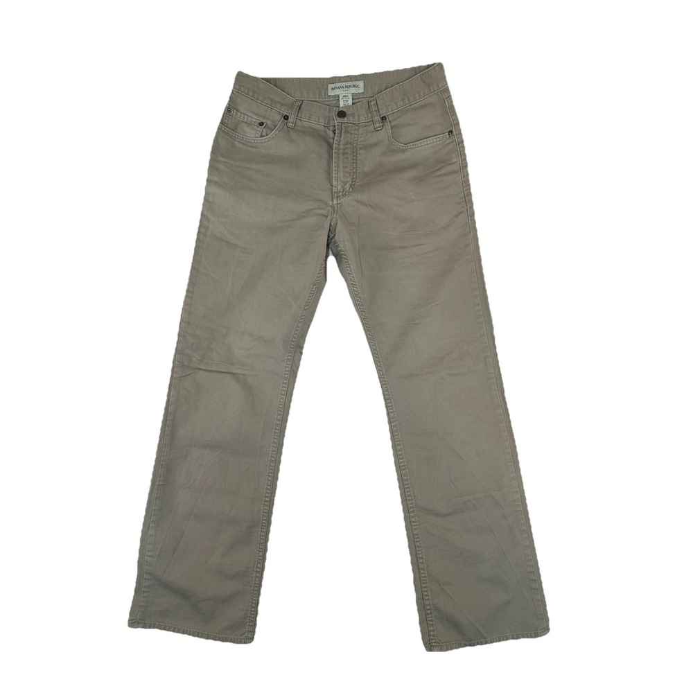 Banana Republic Men's Cotton Twill Chino Pants‎ Sz 30x31 Khaki Tan Straight